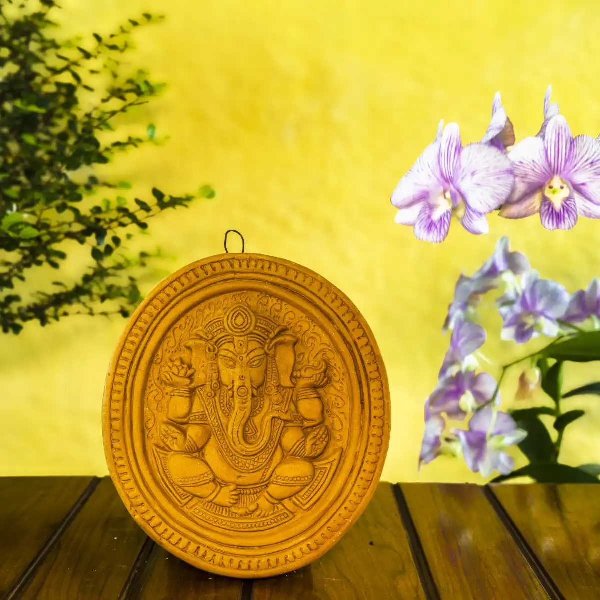 lord ganesha clay idol