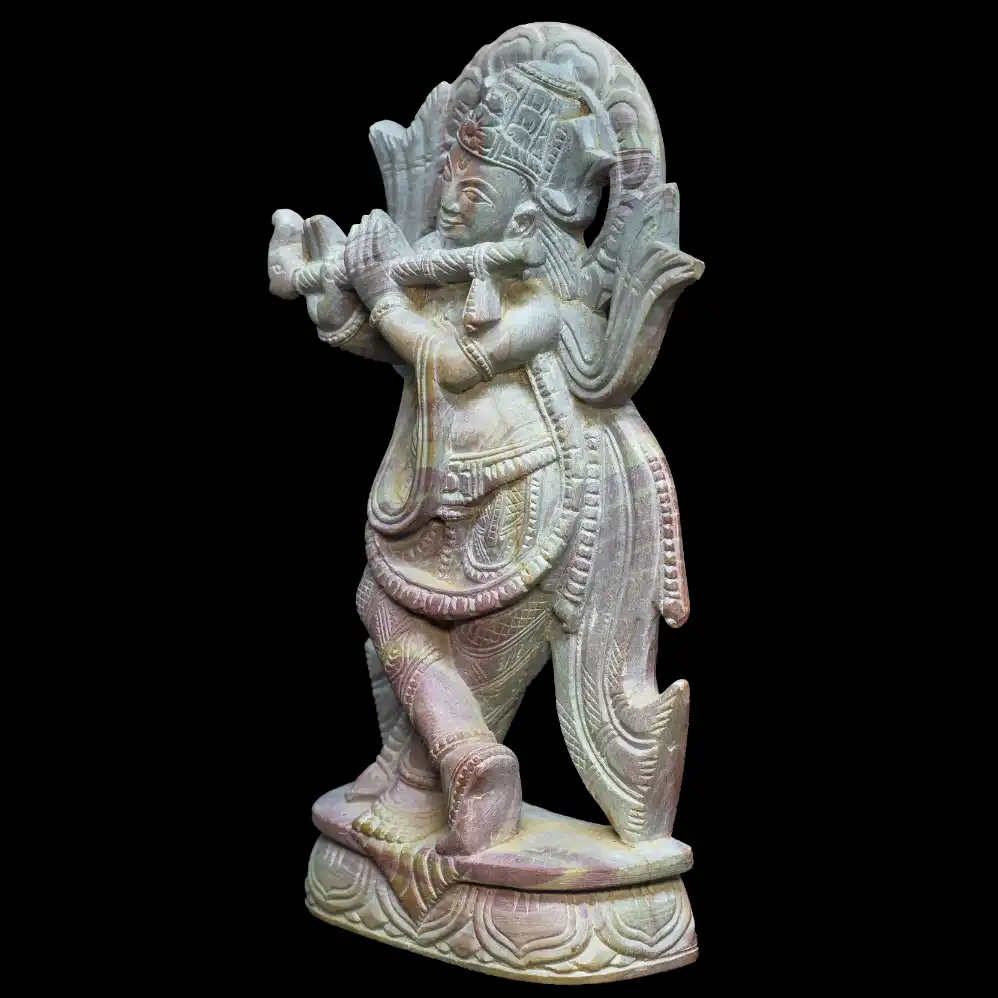 MURLIDHAR Statue Hindu Goddess Lime Stone