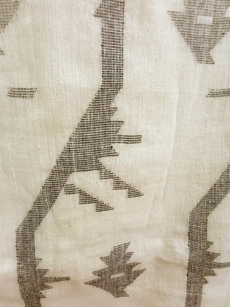 khadi saree black and white