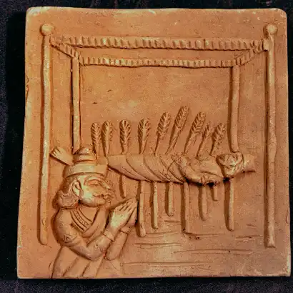 mahabharata terracotta tiles