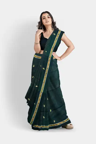 party wear black saree