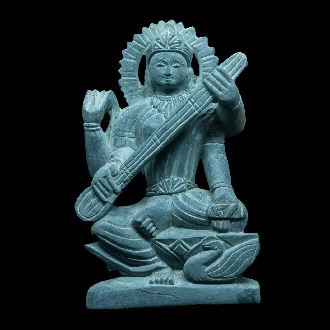 saraswati murti black 1