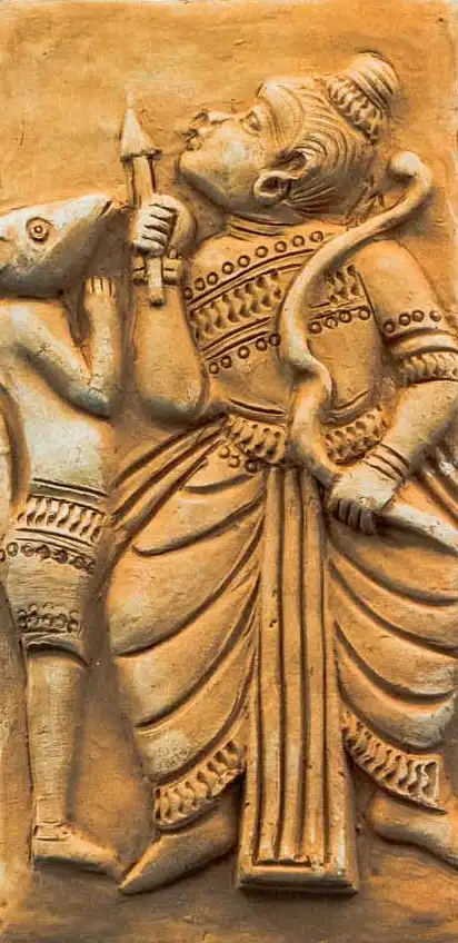 vishnu das avatar wall art terracotta tiles 007